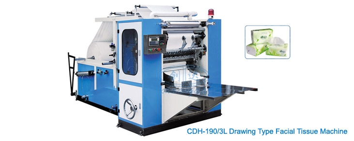 Оборудование для производства бумажных салфеток для лица CDH-190-3L