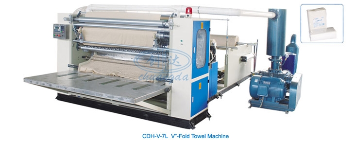 Оборудование для производства бумажных полотенец V-сложения CDH-V-7L